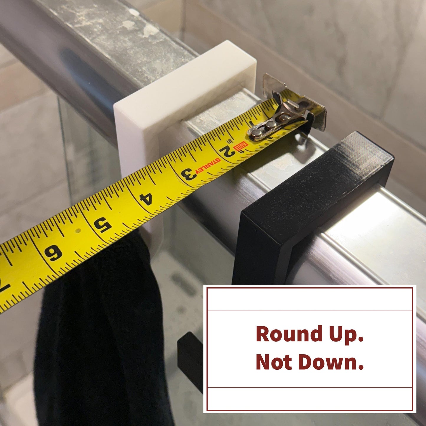 Custom Fit 3D Printed Shower Door Hook: PETG Towel & Robe Hanger