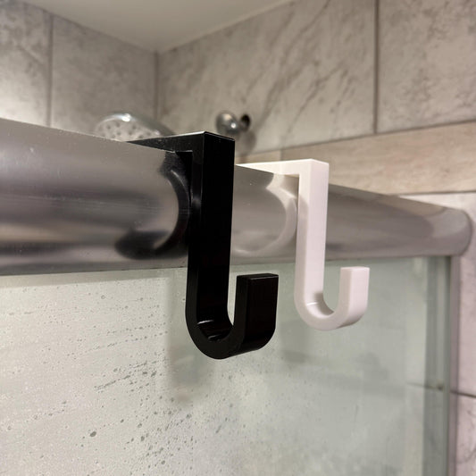 Custom Fit 3D Printed Shower Door Hook: PETG Towel & Robe Hanger