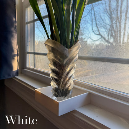 Window Sill Extender Tray – Raised Edge Modular No-Drill Plant Shelf