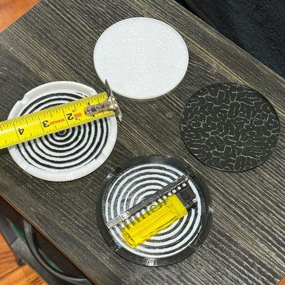 3-in-1 PETG Spiral Ashtray: Coaster Lid, Stash Box