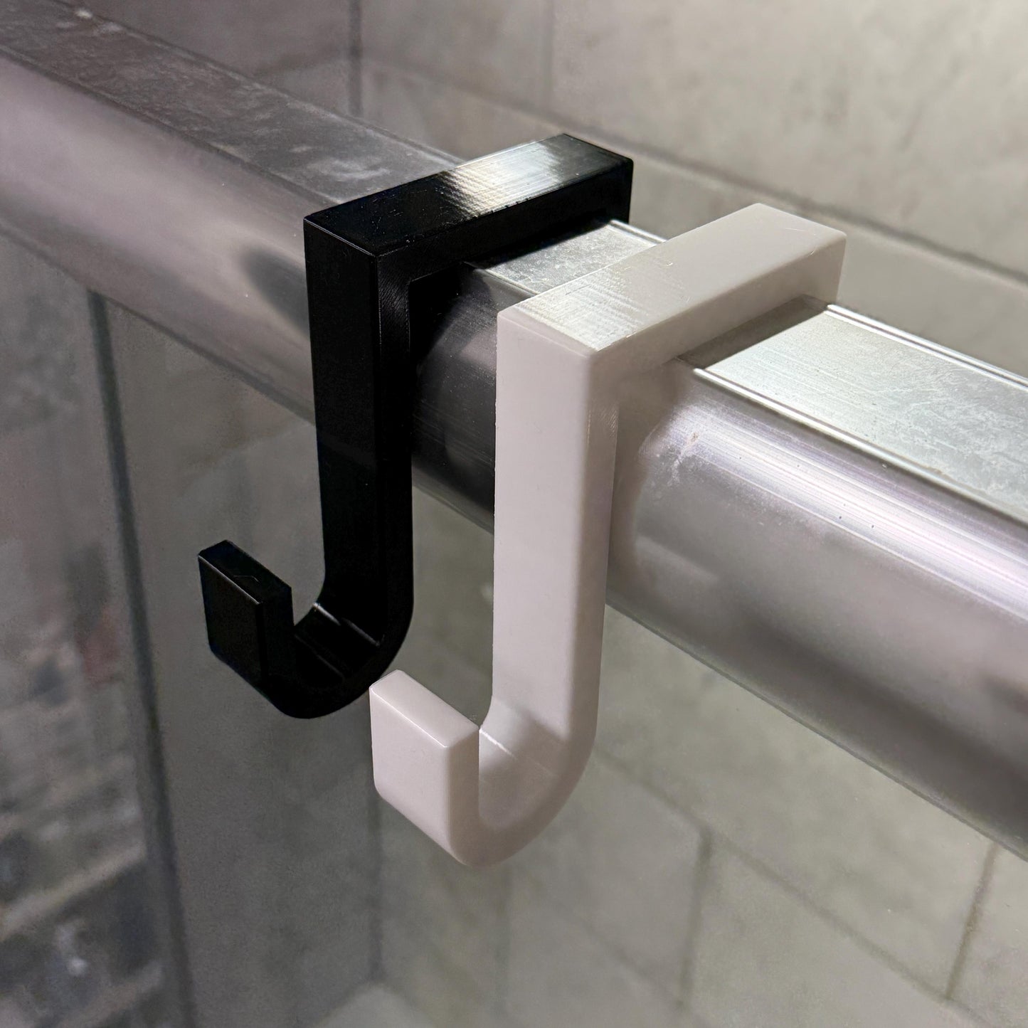 3D Printed Double Shower Door Hook: PETG Inside/Outside Hanger