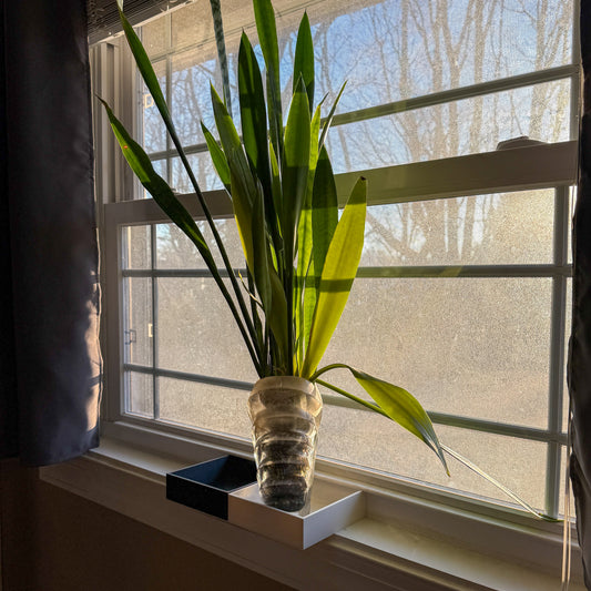 Window Sill Extender Tray – Raised Edge Modular No-Drill Plant Shelf