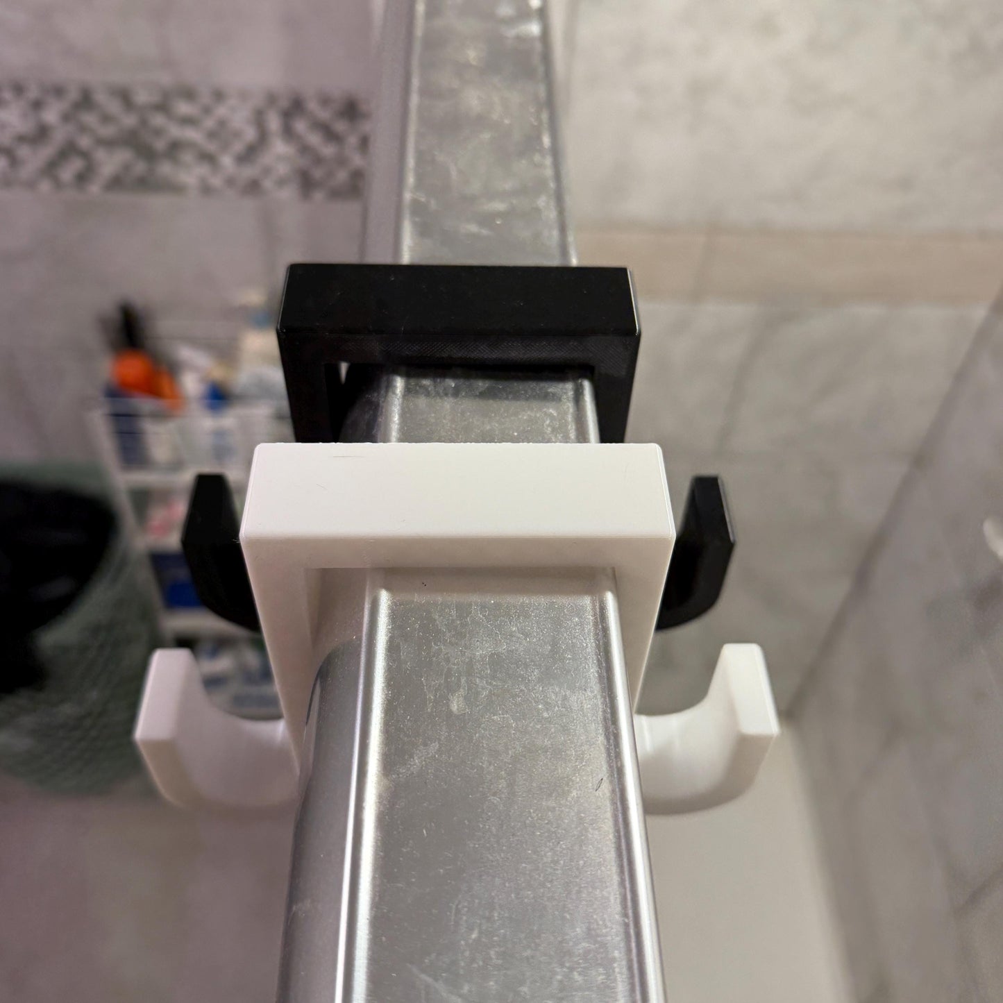 3D Printed Double Shower Door Hook: PETG Inside/Outside Hanger
