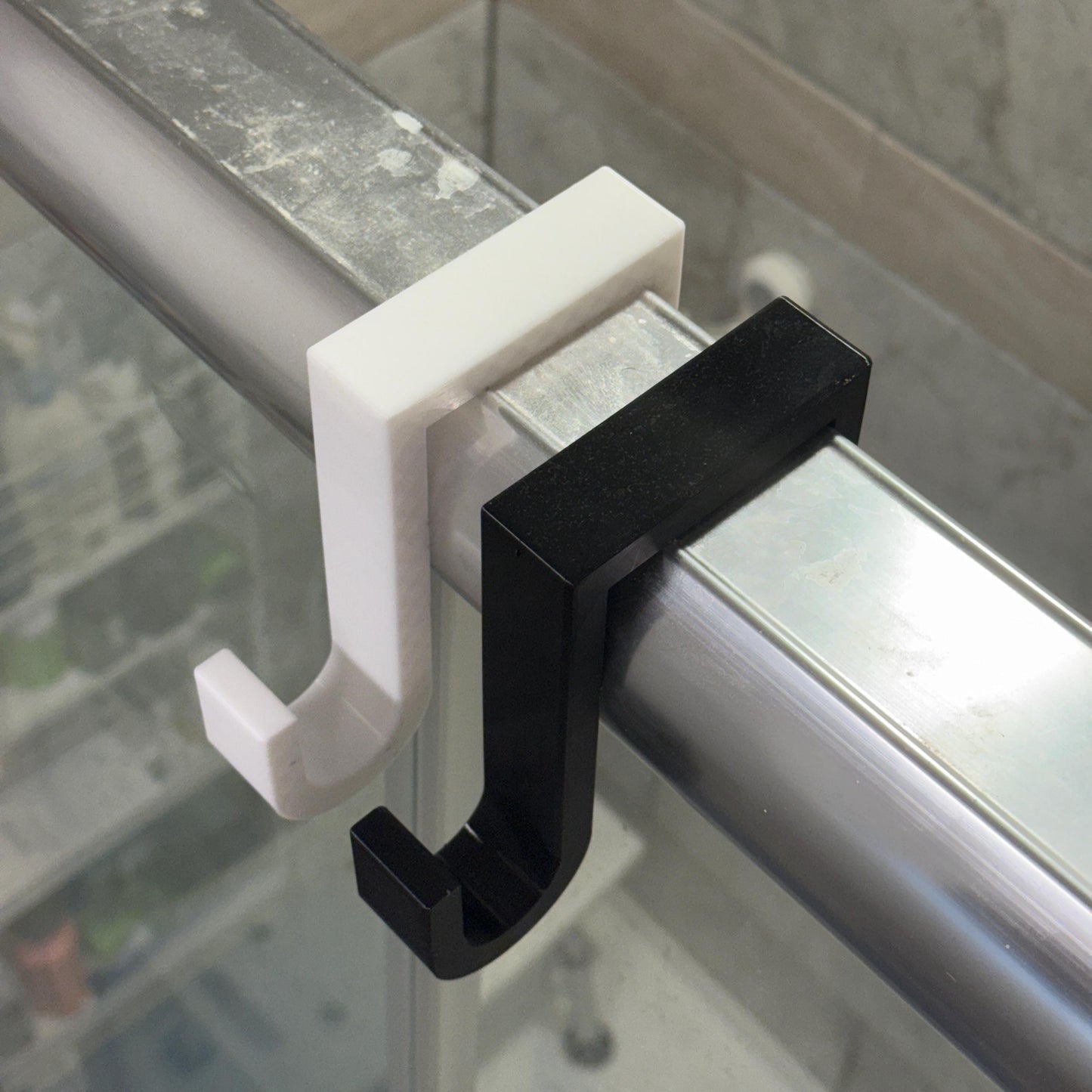 Custom Fit 3D Printed Shower Door Hook: PETG Towel & Robe Hanger