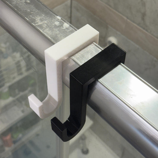 Custom Fit 3D Printed Shower Door Hook: PETG Towel & Robe Hanger