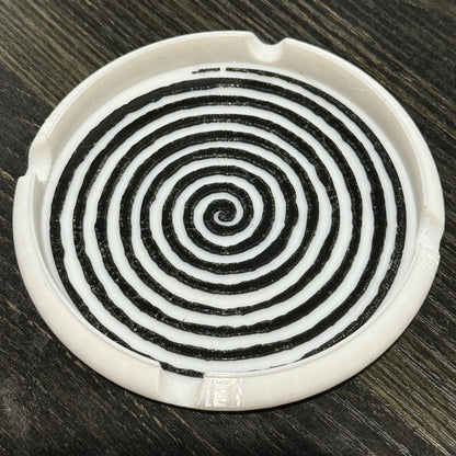 3-in-1 PETG Spiral Ashtray: Coaster Lid, Stash Box